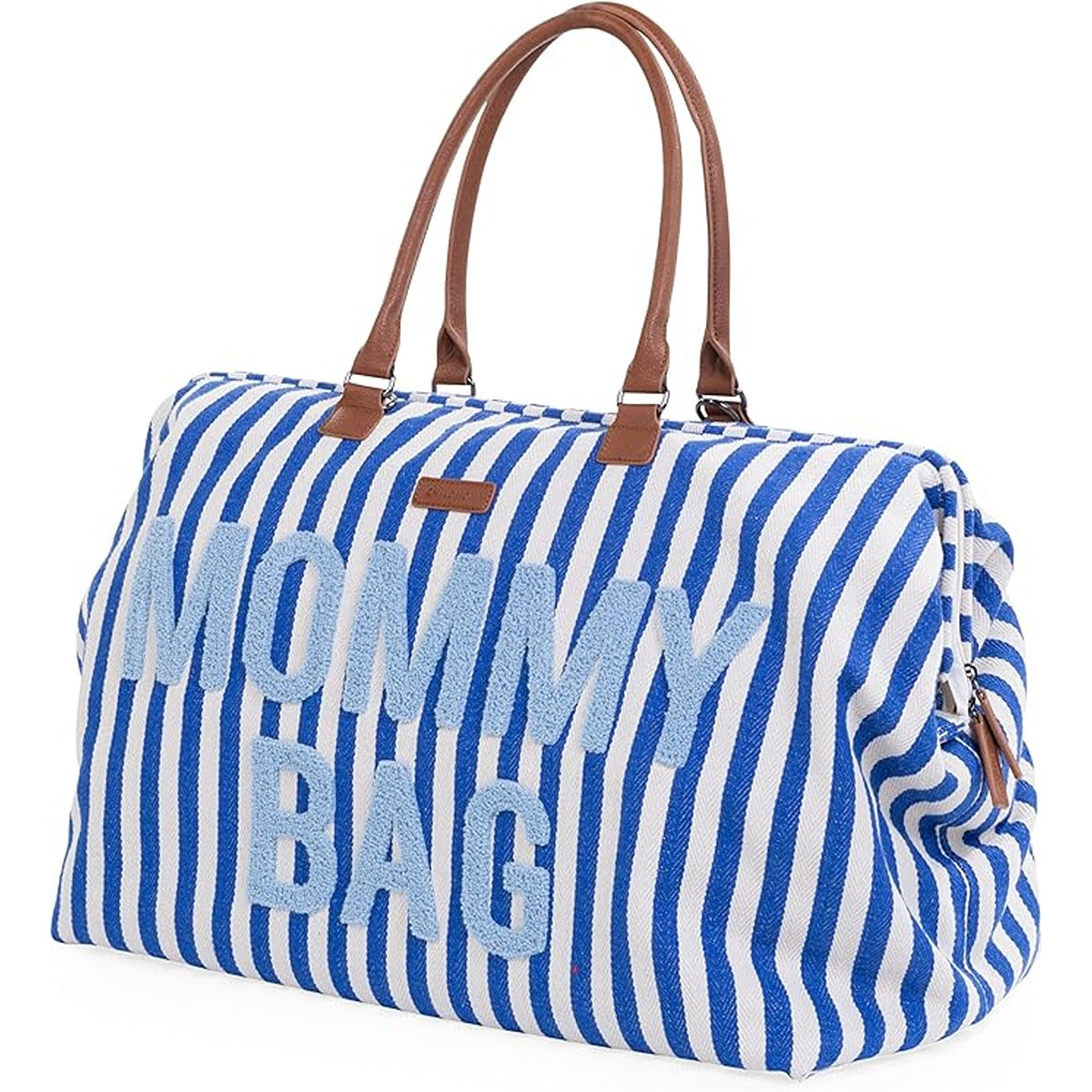 Childhome Childhome Childhome Mommy Bag Big - Stripes Electric Blue/Light Blue Electric Blue/Light Blue