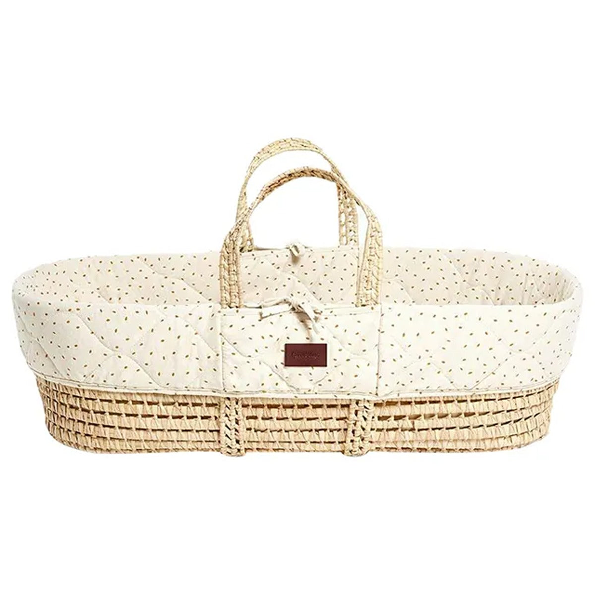 Childhome Childhome Baby Carrycot Basket Mattress Including Natural Material Sea Band