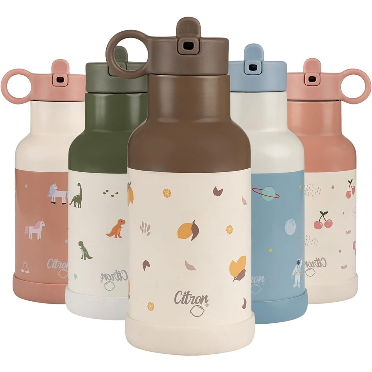 Citron Citron Citron- Vacuum Insulated Stainless Steel Water Bottle for Kids - 350ml Lemon