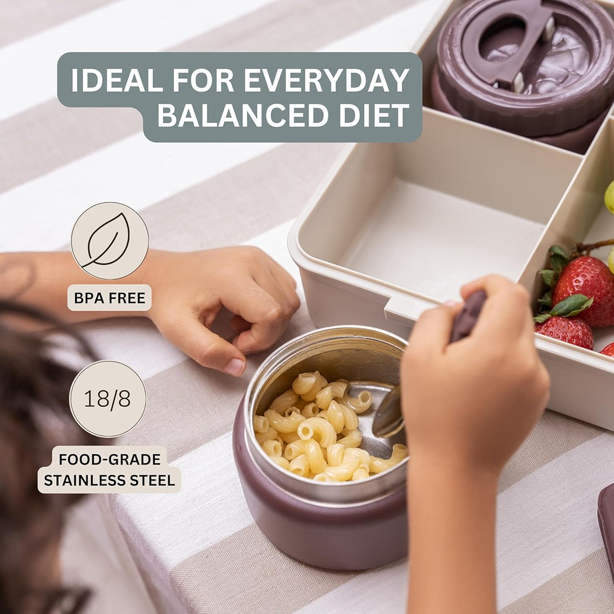 Citron Citron- Insulated Food Jar 250ml- Blush Pink