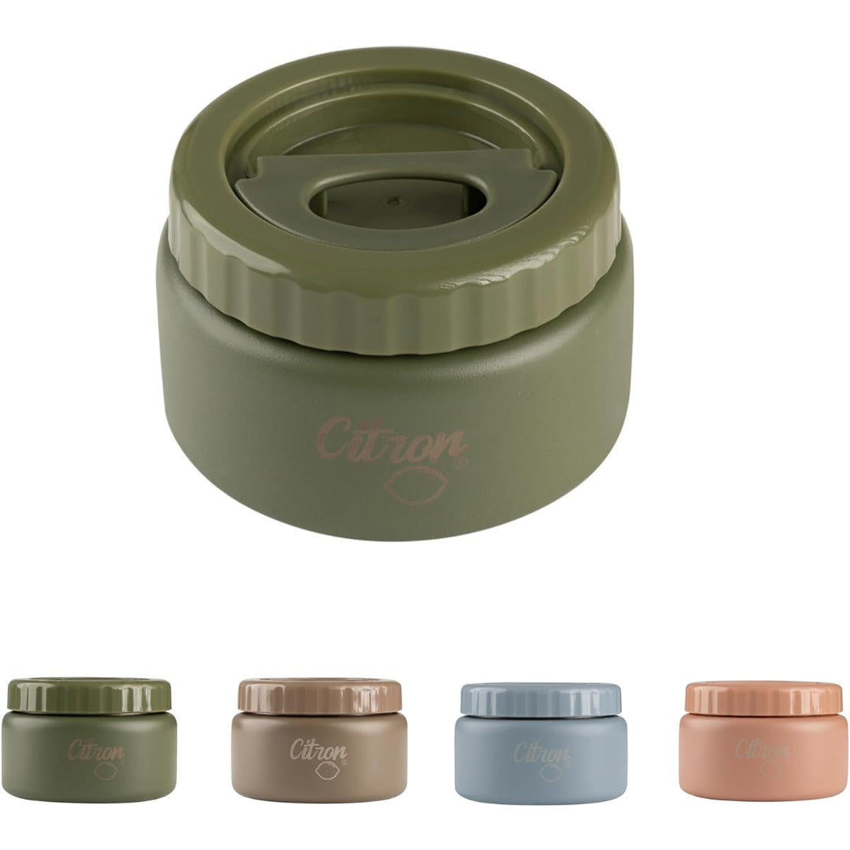 Citron Citron- Insulated Food Jar 250ml- Green