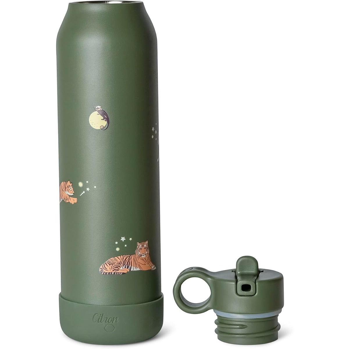 Citron Citron Water Bottle - Vacuum Insulated Stainless Steel Water Bottle 500ml - Tiger