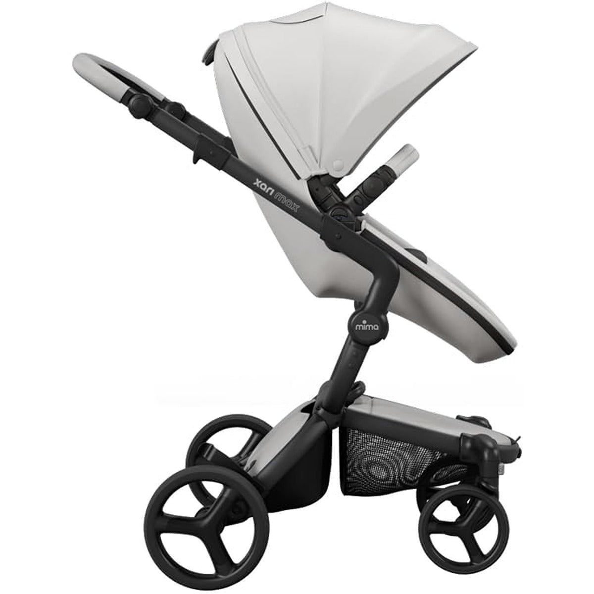 Mima Xari Max Black Frame  Plus Snow White Seat Box  Plus Black Starter Pack