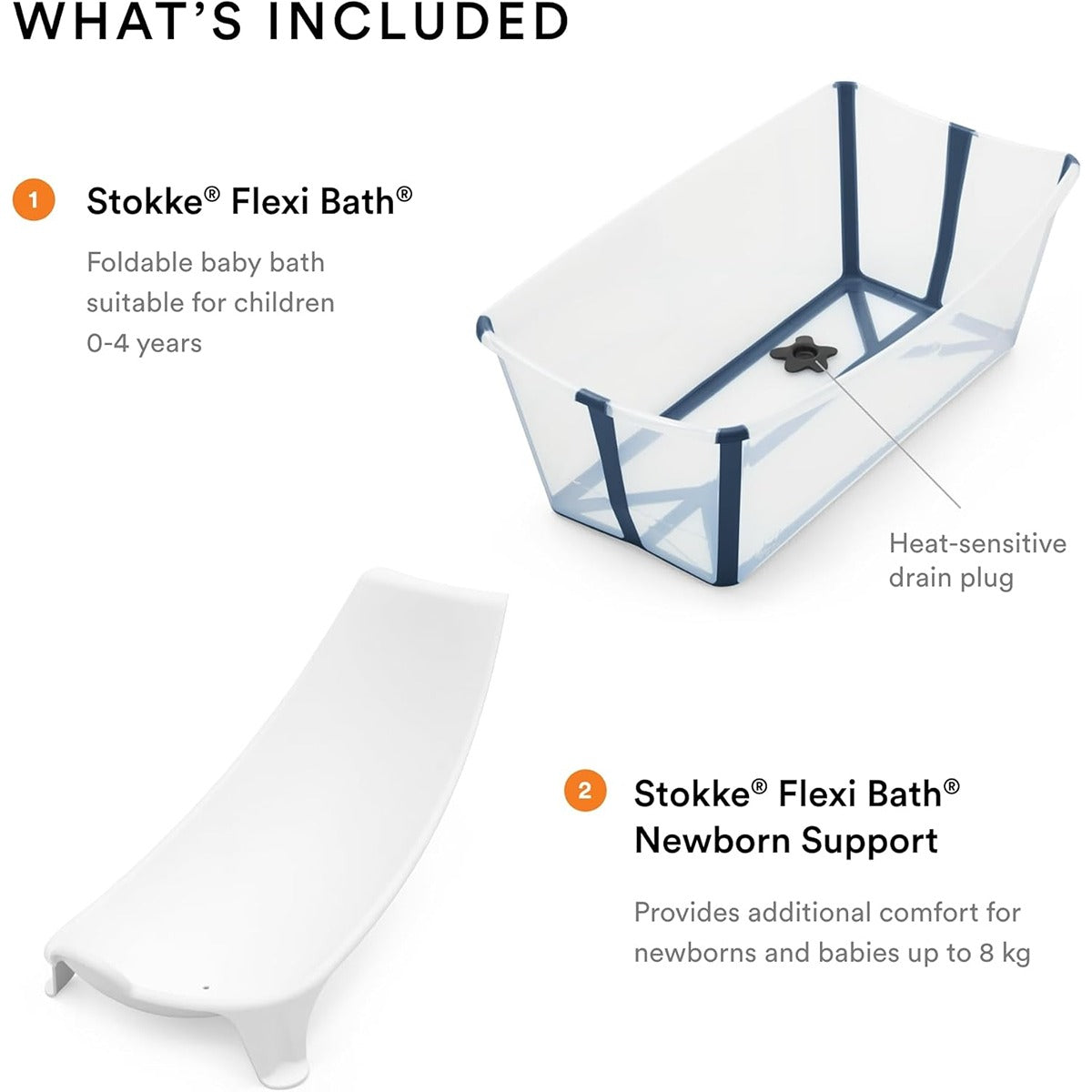 Stokke Flexi Bath  Plus Newborn Support Bundle