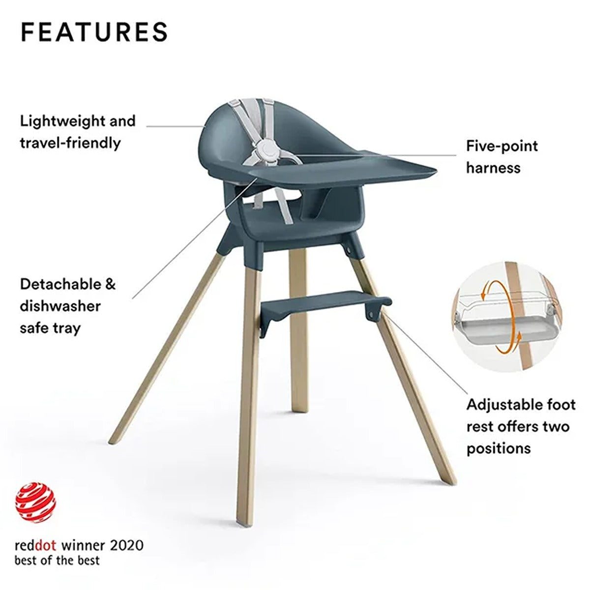 Stokke Stokke Clikk Highchair Fjord Blue