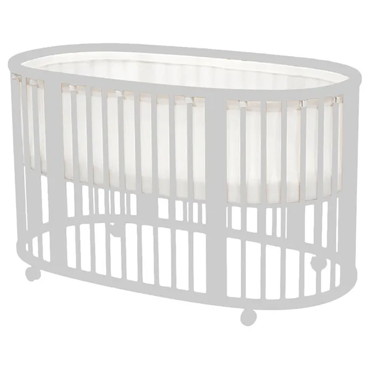 Stokke Stokke Sleepi Mesh Liner V3 for Baby Bed - Breathable 3D Mesh for Safe Sleep - Compatible Sleepi Bed - Machine Washable - White