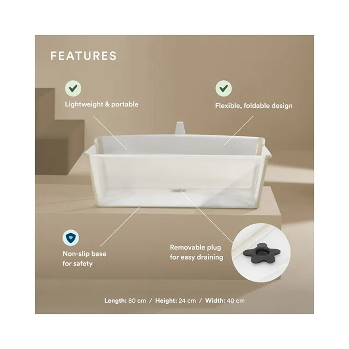 Stokke Stokke Flexi Bath Bundle Sandy Beige