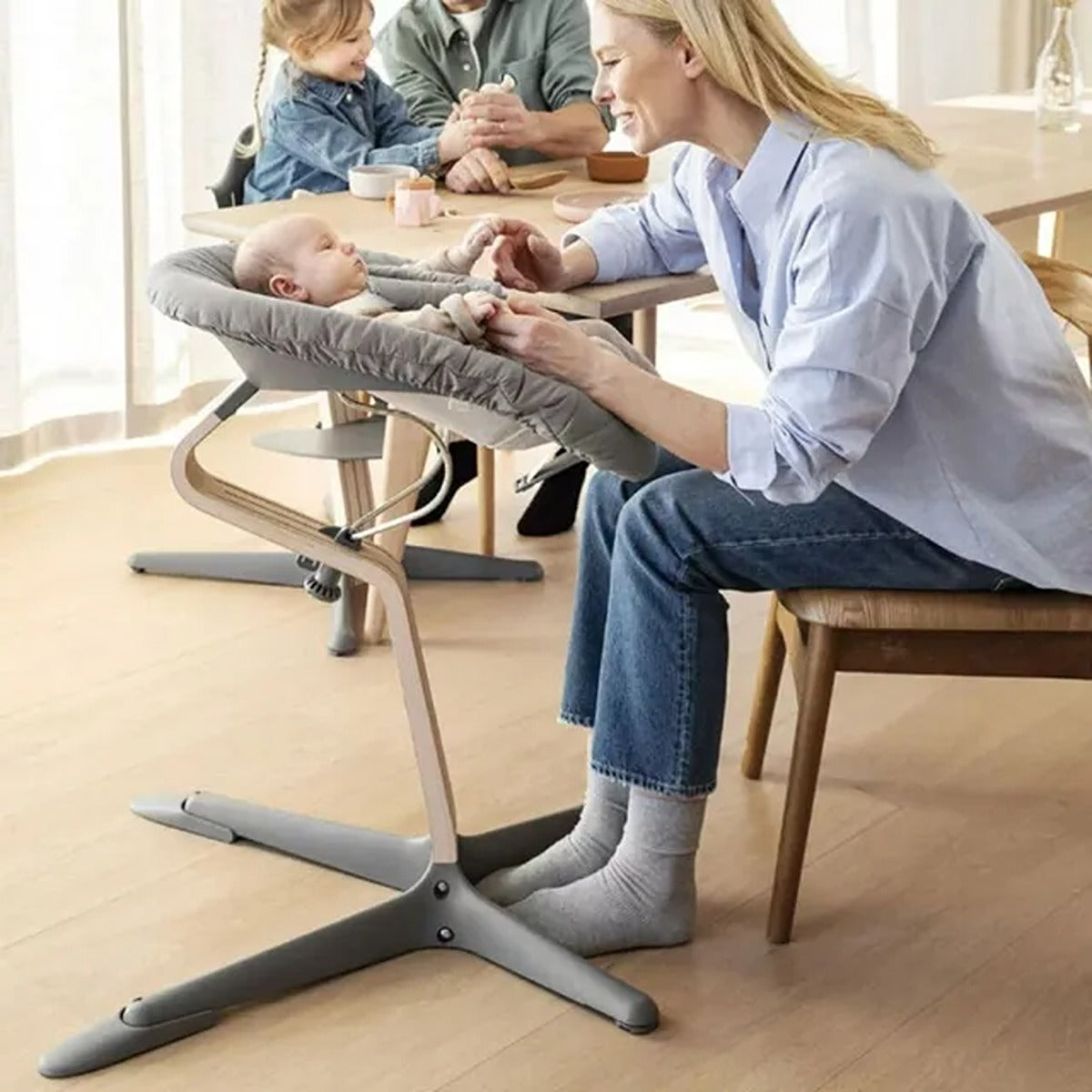 Stokke YOYO Stokke? Nomi? Newborn Set White - Grey Sand