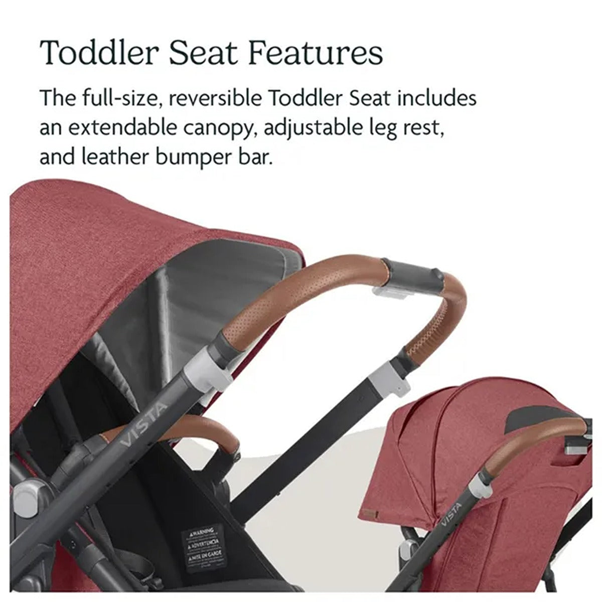 Uppababy UPPABABY Vista V2 Stroller - Lucy - Rosewood M?lange | Carbo