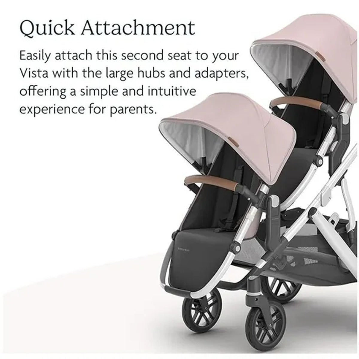 Uppababy UPPABABY RumbleSeat V2 - Alice - Dusty Pink | Silver Frame |