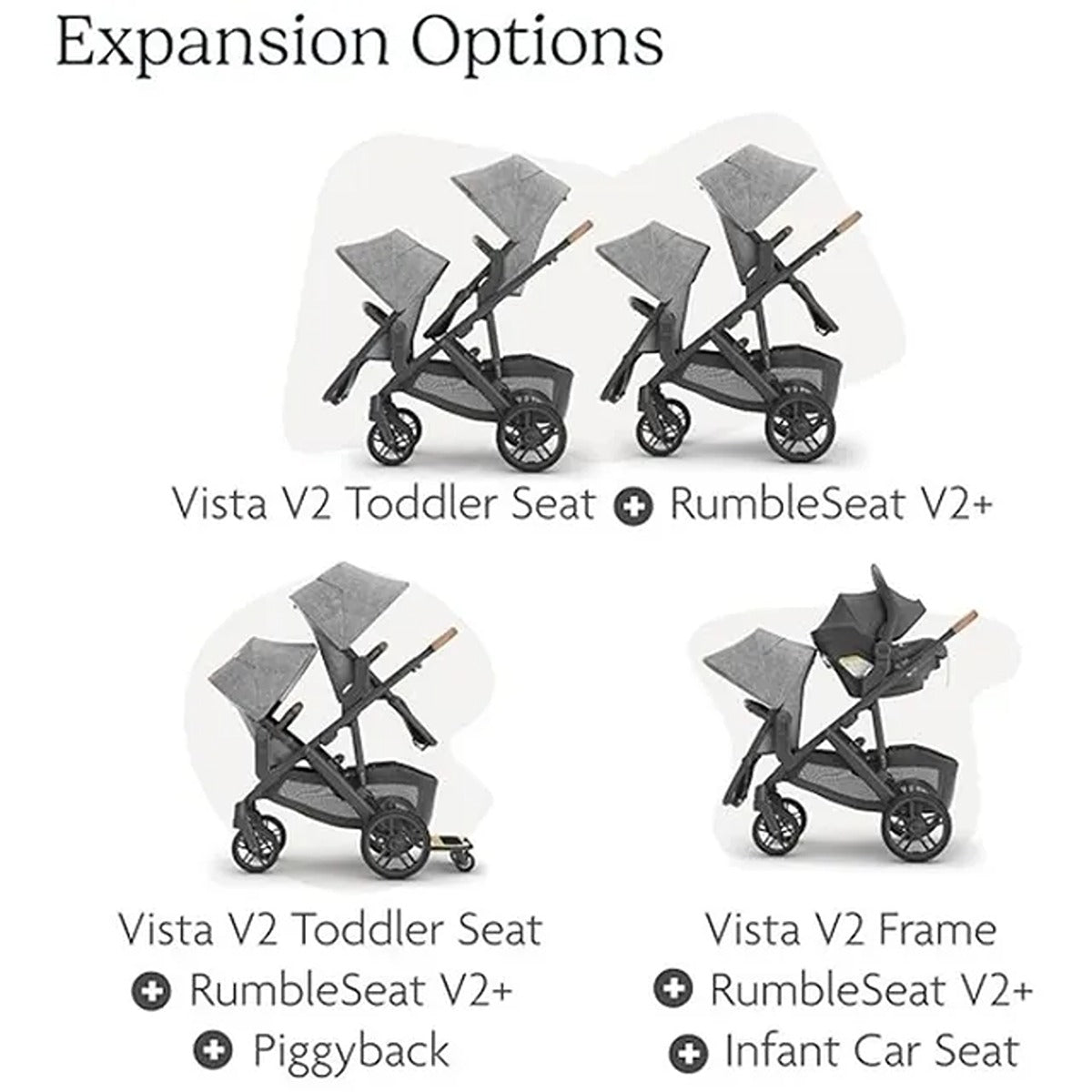 Uppababy UPPABABY RumbleSeat V2 - Alice - Dusty Pink | Silver Frame |