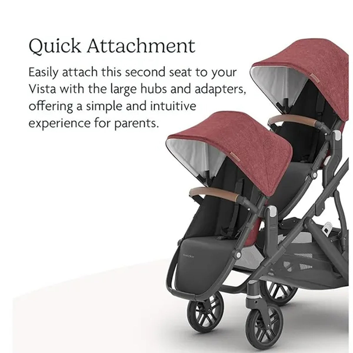 Uppababy UPPABABY RumbleSeat V2 - Lucy -  Rosewood M?lange | Carbon F