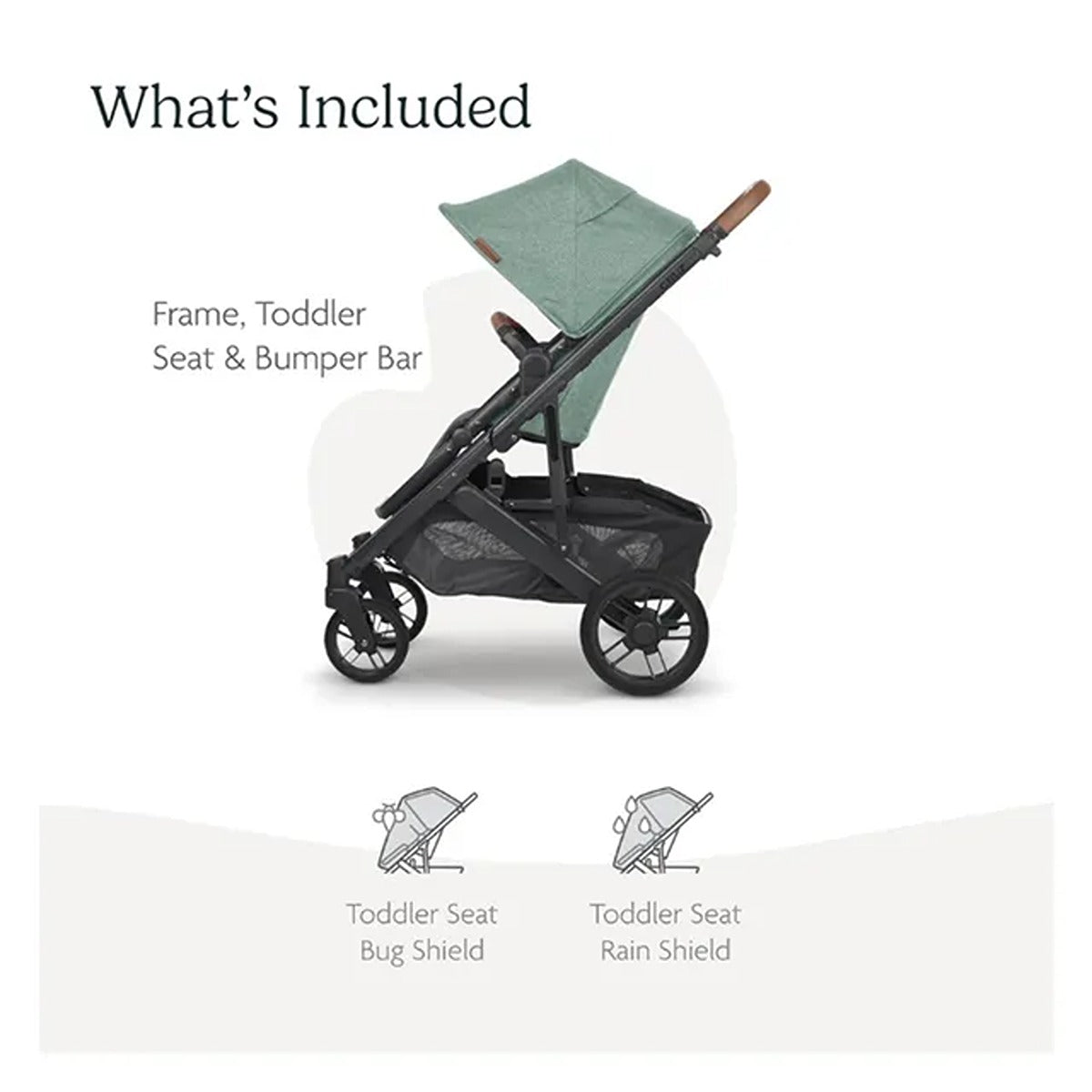 Uppababy UPPABABY Cruz V2 Stroller - Gwen - Green M?lange | Carbon Fr