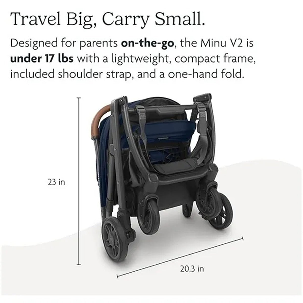 Uppababy UPPABABY Minu V2 Stroller - Charlotte - Coastal Blue M?lange