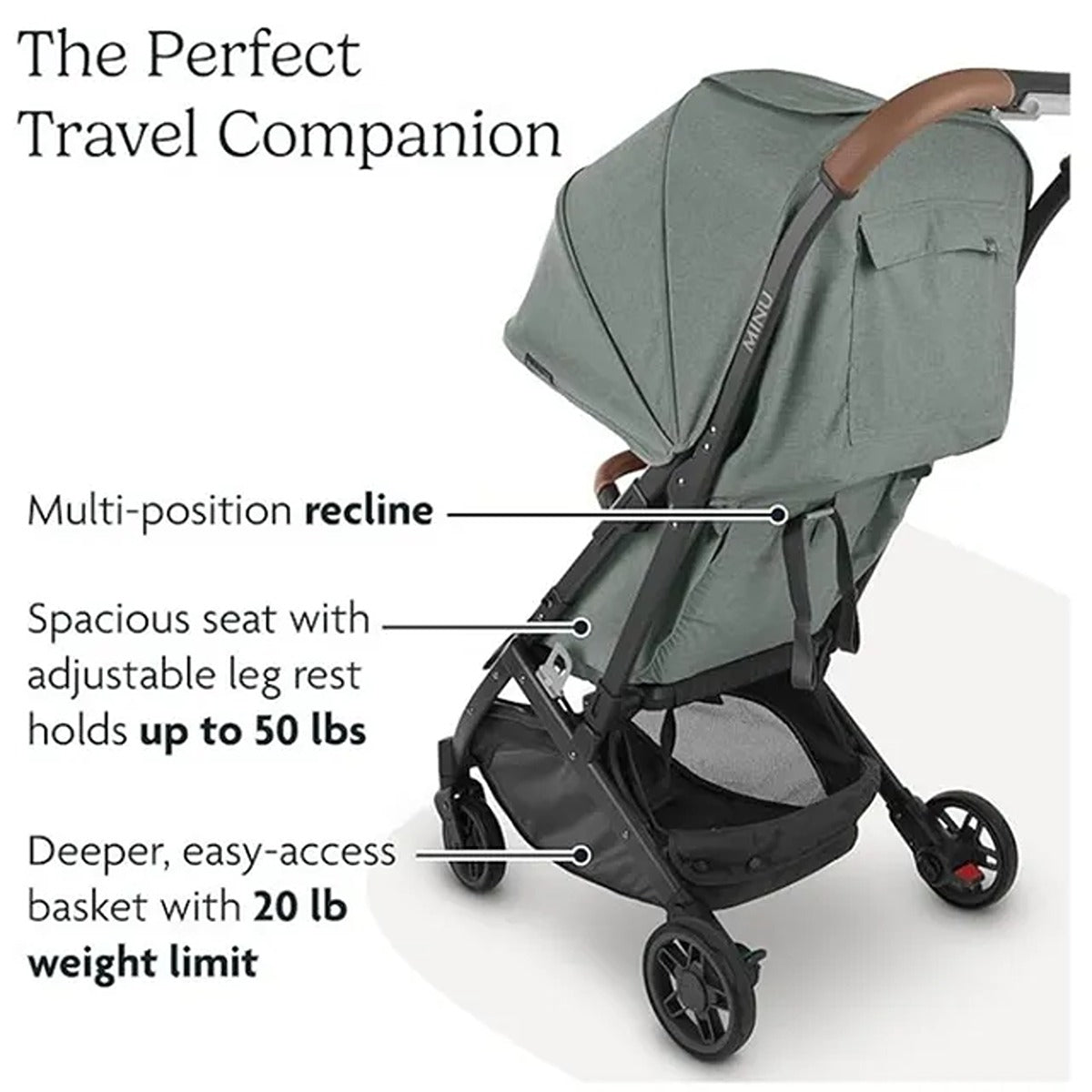 Uppababy UPPABABY Minu V2 Stroller - Jake - Charcoal | Carbon Frame |