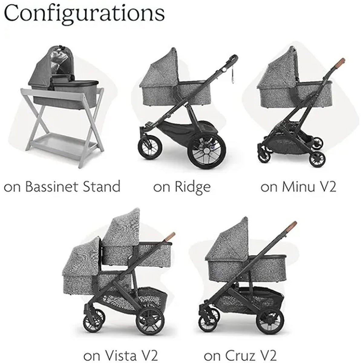 Uppababy UPPABABY Carrycot - EMMETT Green M?lange | Silver