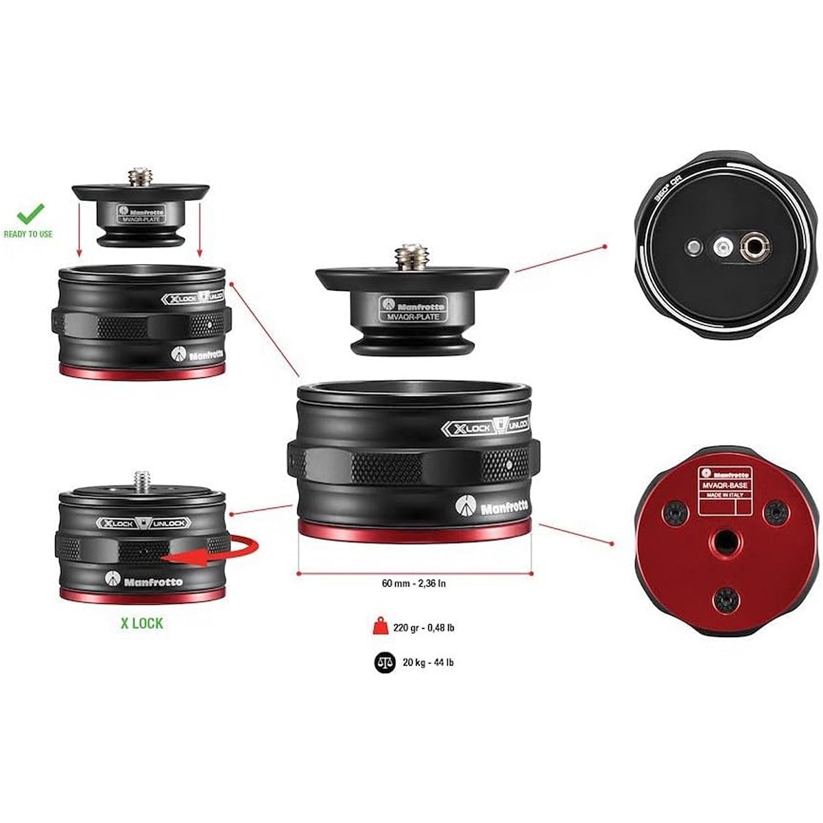 Manfrotto Manfrotto MOVE Quick Release Catcher System Set