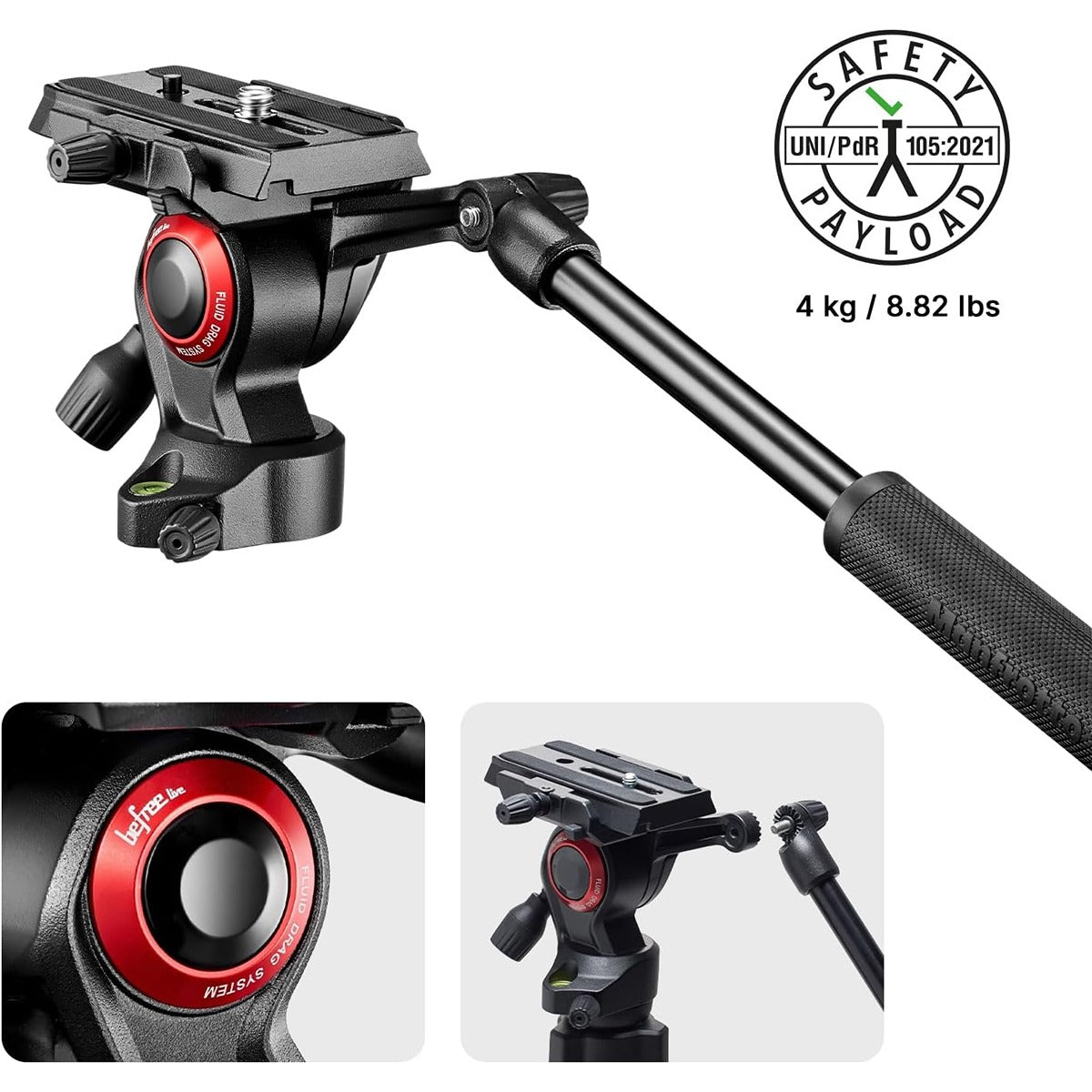 Manfrotto Manfrotto BEFREE LIVE CF TWT BLK KIT 2W