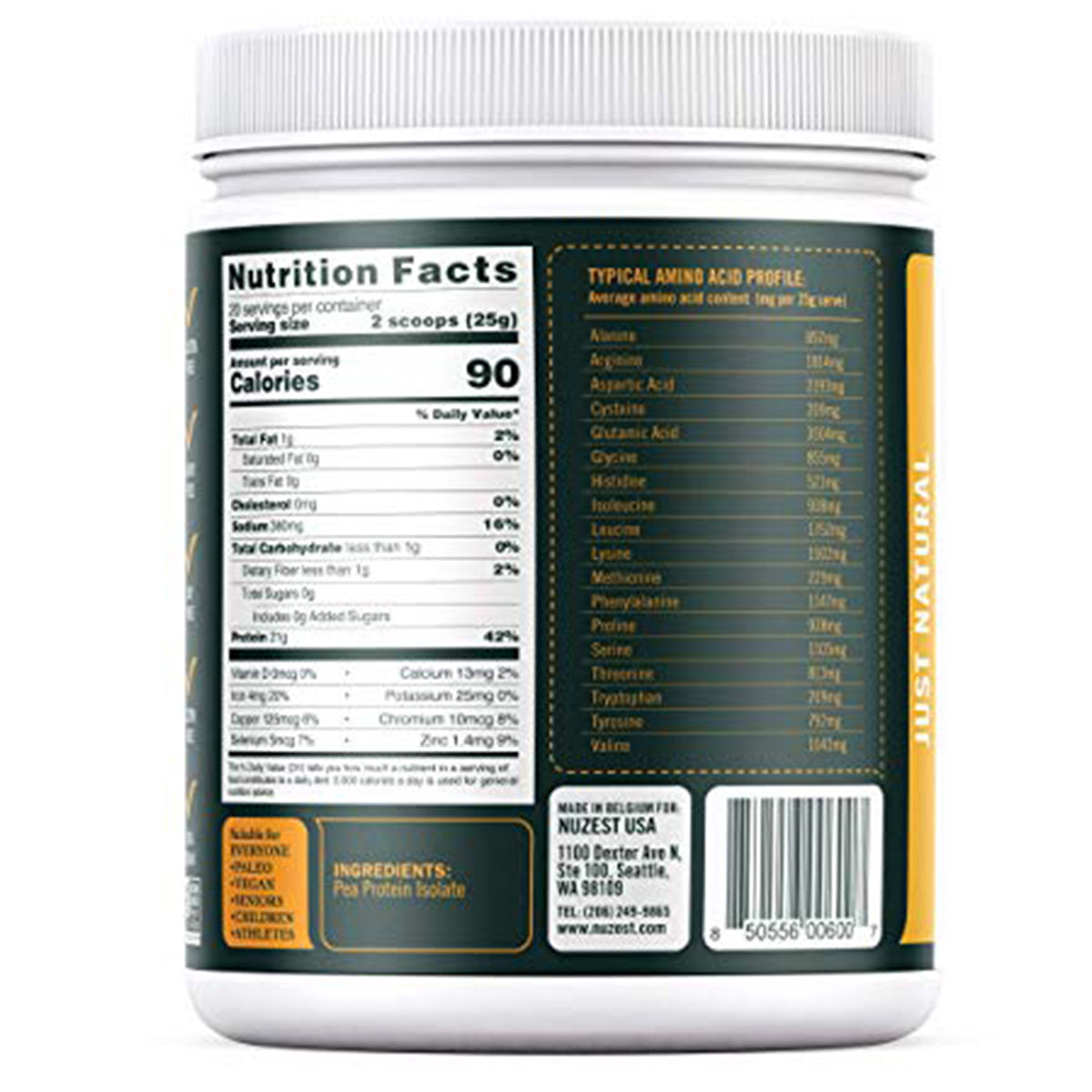 Nuzest Clean Lean Protein - Just Natural 500gm