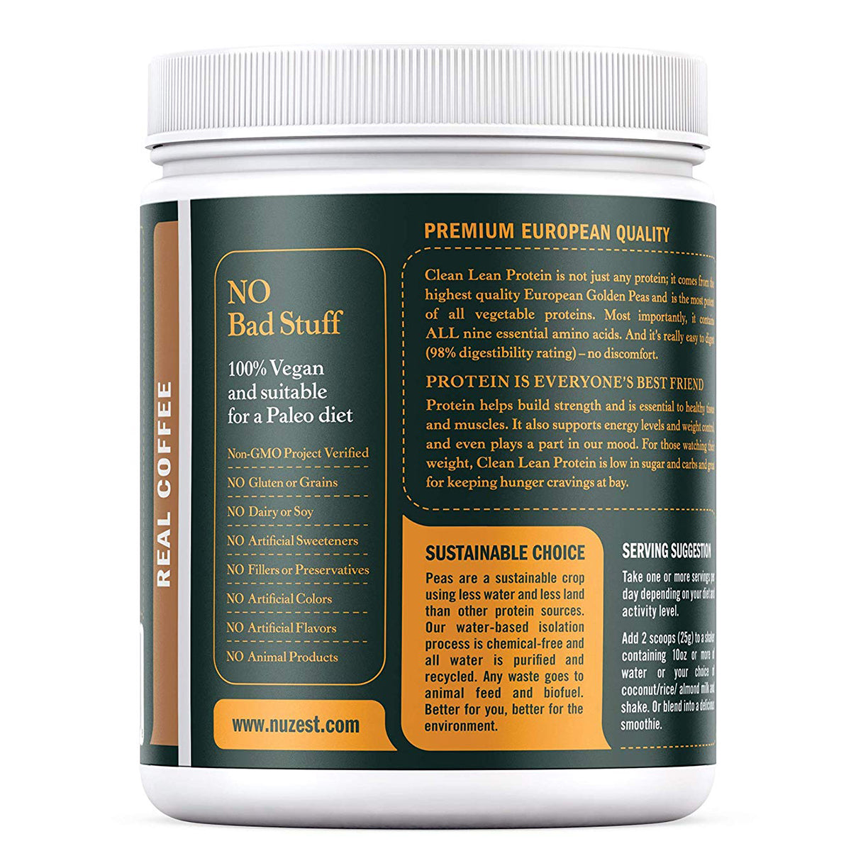 Nuzest Clean Lean Protein - Real Coffee - 500G