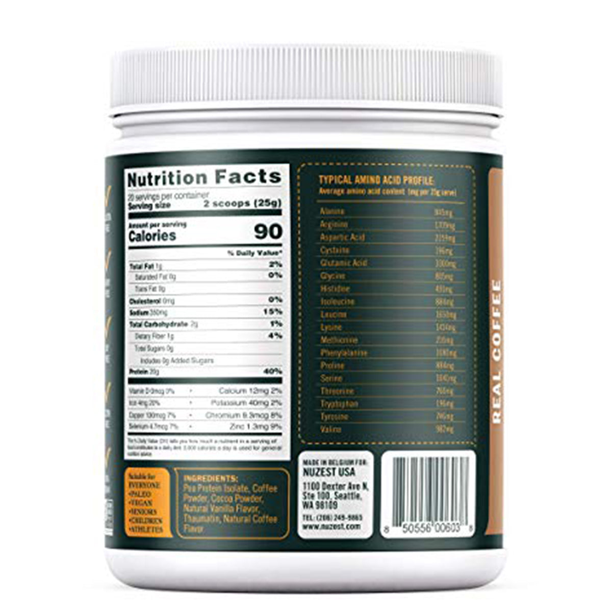 Nuzest Clean Lean Protein - Real Coffee - 500G