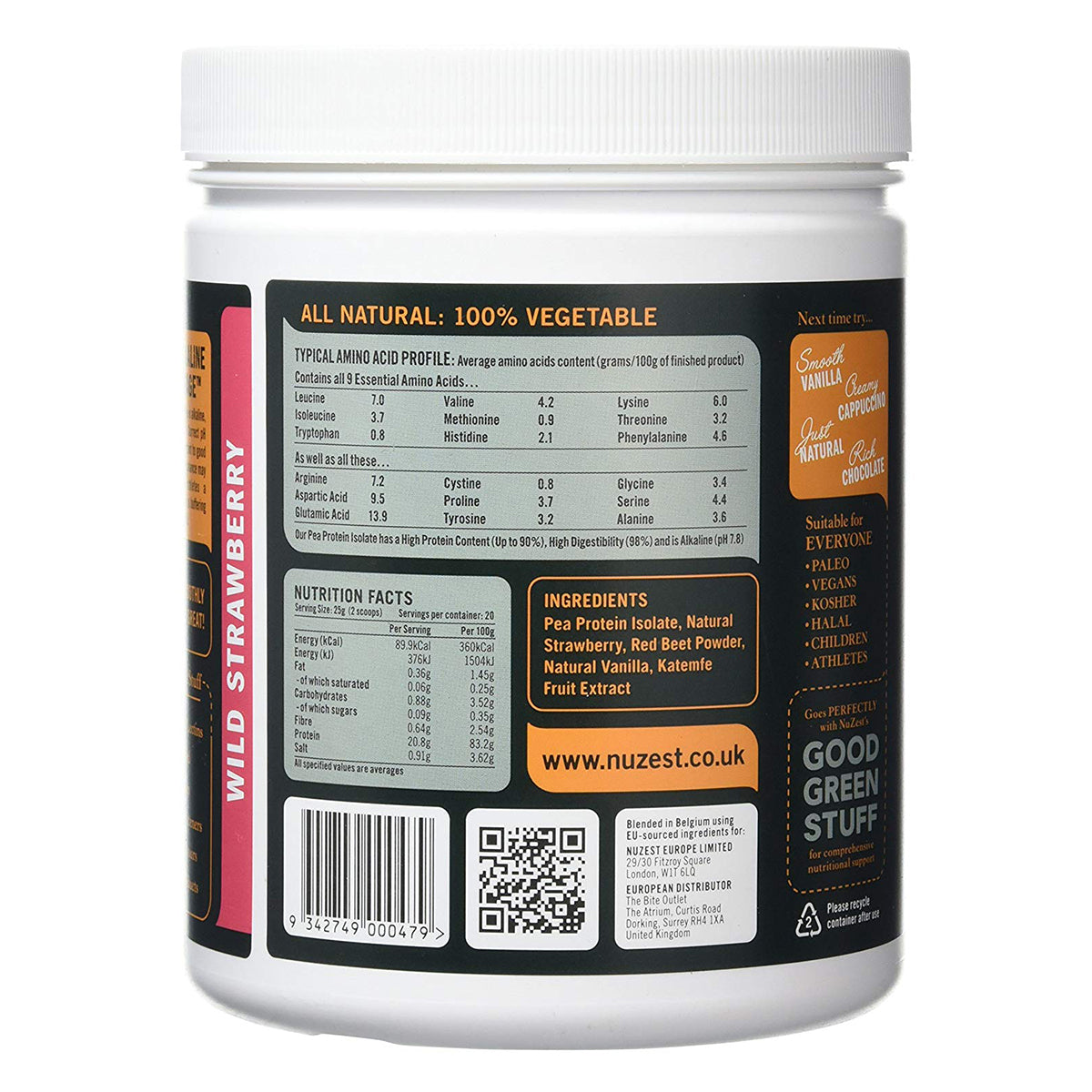 Nuzest Clean Lean Protein - Wild Strawberry - 500 G