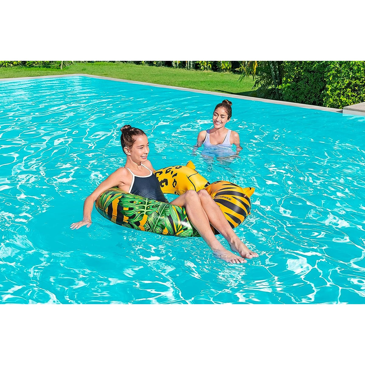 Bestway 43&quot; x 35&quot;/1.09m x 89cm Jungle Dream Split Swim Tube