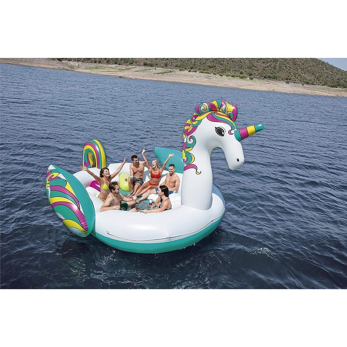 Bestway 19&quot;4&quot; x 13&quot;3&quot;/5.90m x 4.04m Giant Unicorn Island