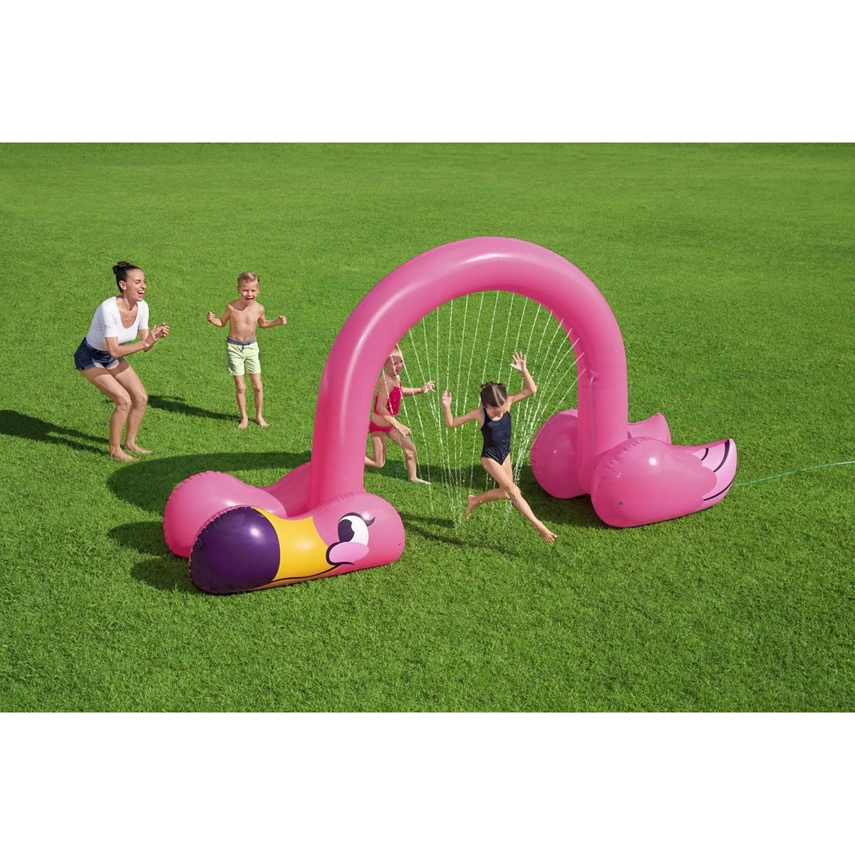 Bestway 11&quot;2&quot; x 43&quot; x 6&quot;4&quot;/3.40m x 1.10m x 1.93m Jumbo Flamingo Sprinkler