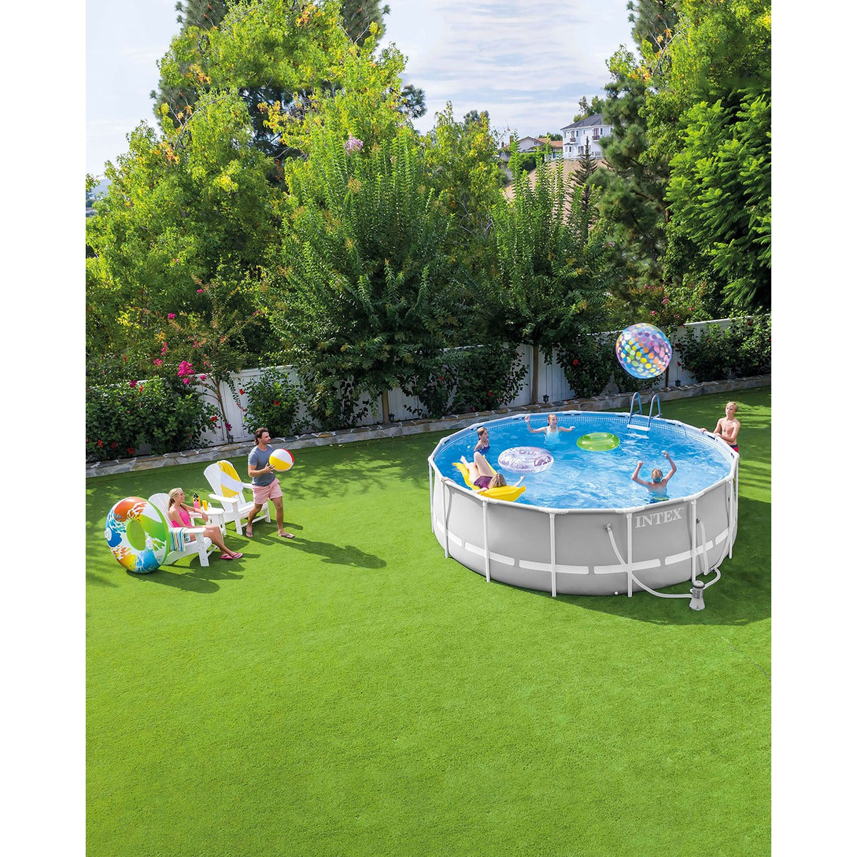 Intex 12FT X 30IN PRISM FRAME PREMIUM POOL (Filter Pump Not Included)