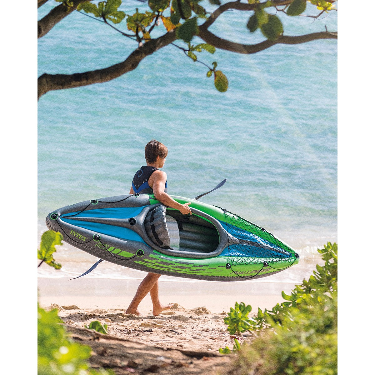 Intex Challenger K1 Inflatable Kayak - 1 Person