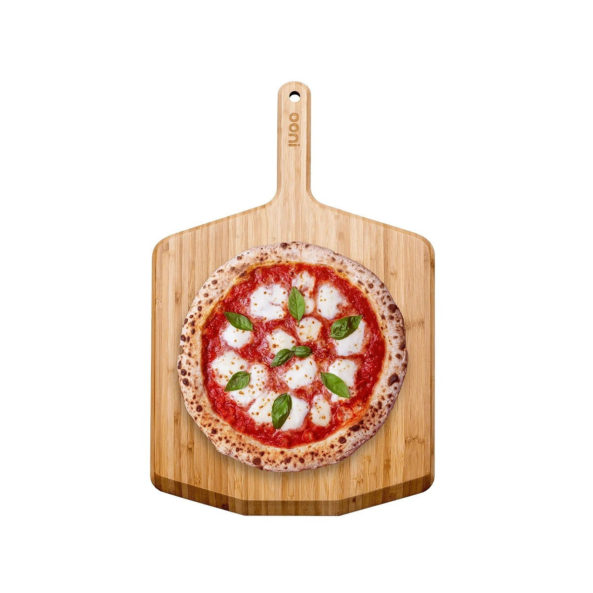 Ooni 14â€‌ Bamboo Pizza Peel â€“ Lightweight Bamboo Pizza Paddle Smooth Wooden Pizza Paddle and Serving Board â€“ Ooni Outdoor Pizza Oven Accessories