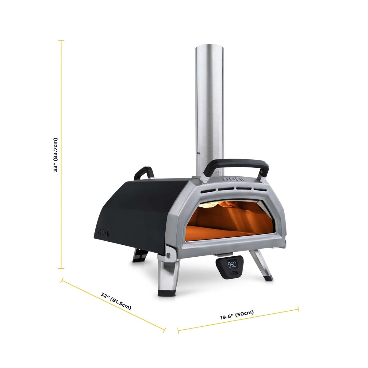 Ooni Karu 16, Multi-Fuel Outdoor Pizza Oven, Portable Wood Fired Oven, Extra Gas Conversion, Backyard Pizza Maker