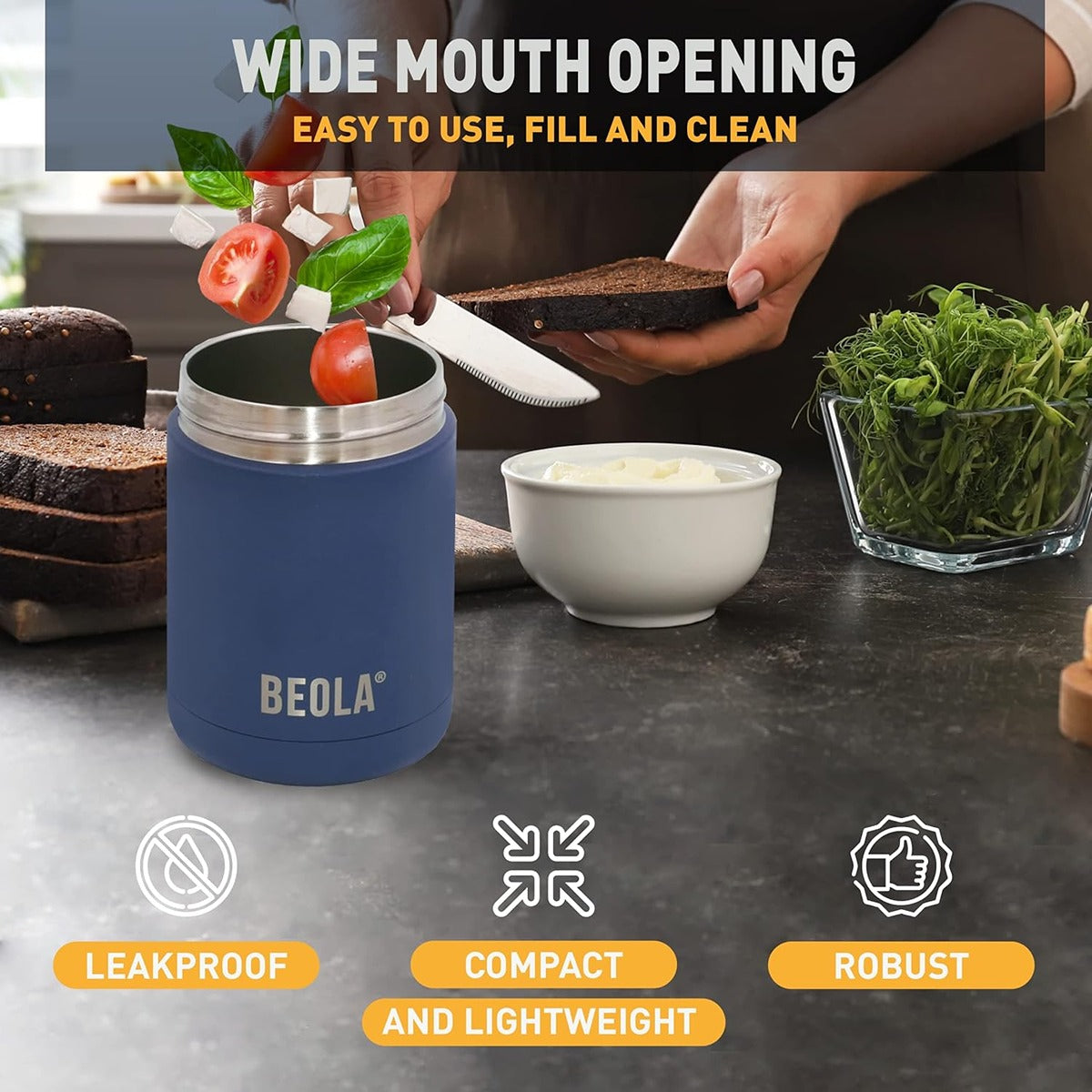 Primus Preppen Lunch Jug 0.7L Black