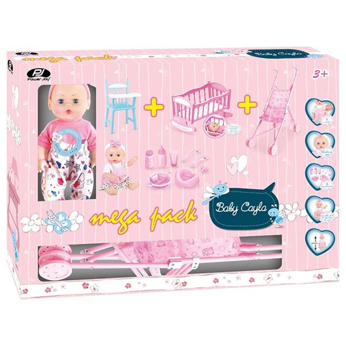 P.JOY PJOY-BABY-CAYLA-MEGAPACK-DOLL-30C-BO-