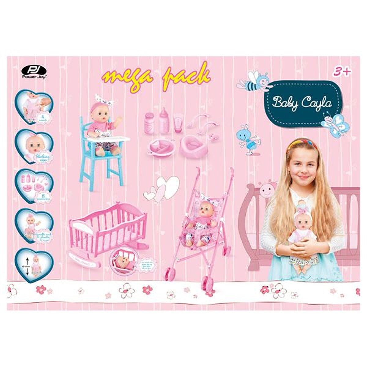 P.JOY PJOY-BABY-CAYLA-MEGAPACK-DOLL-30C-BO-