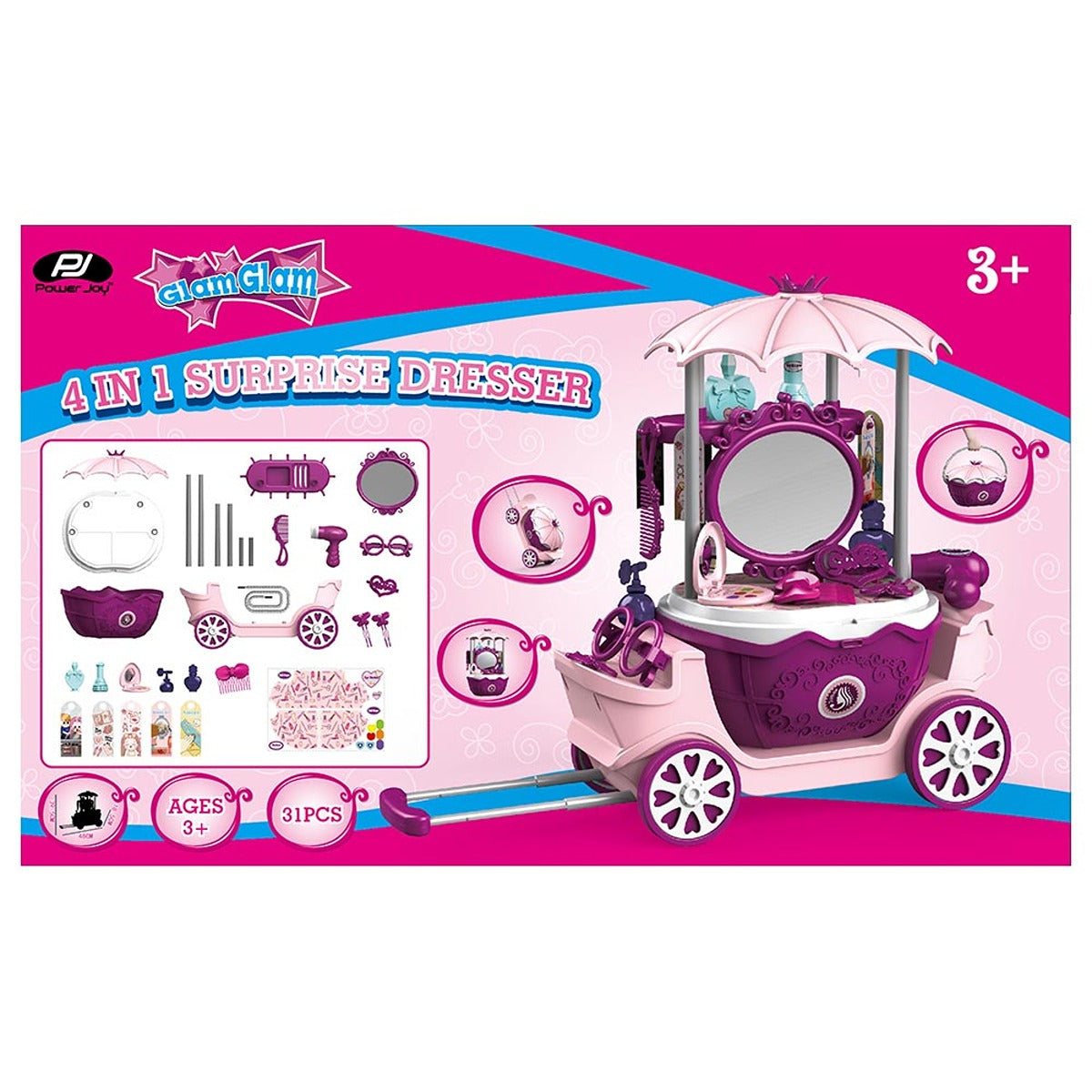 P.JOY PJOY-GLAMGLAM-SURPRISE-DRESSER-4IN1----
