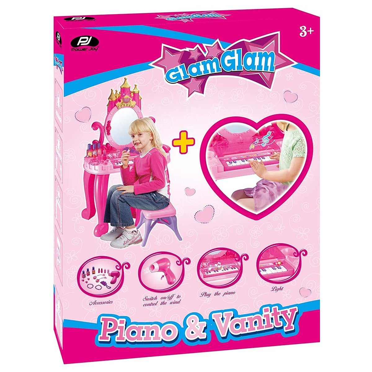 P.JOY PJOY-GLAMGLAM-PIANO--VANITY-SET-BO