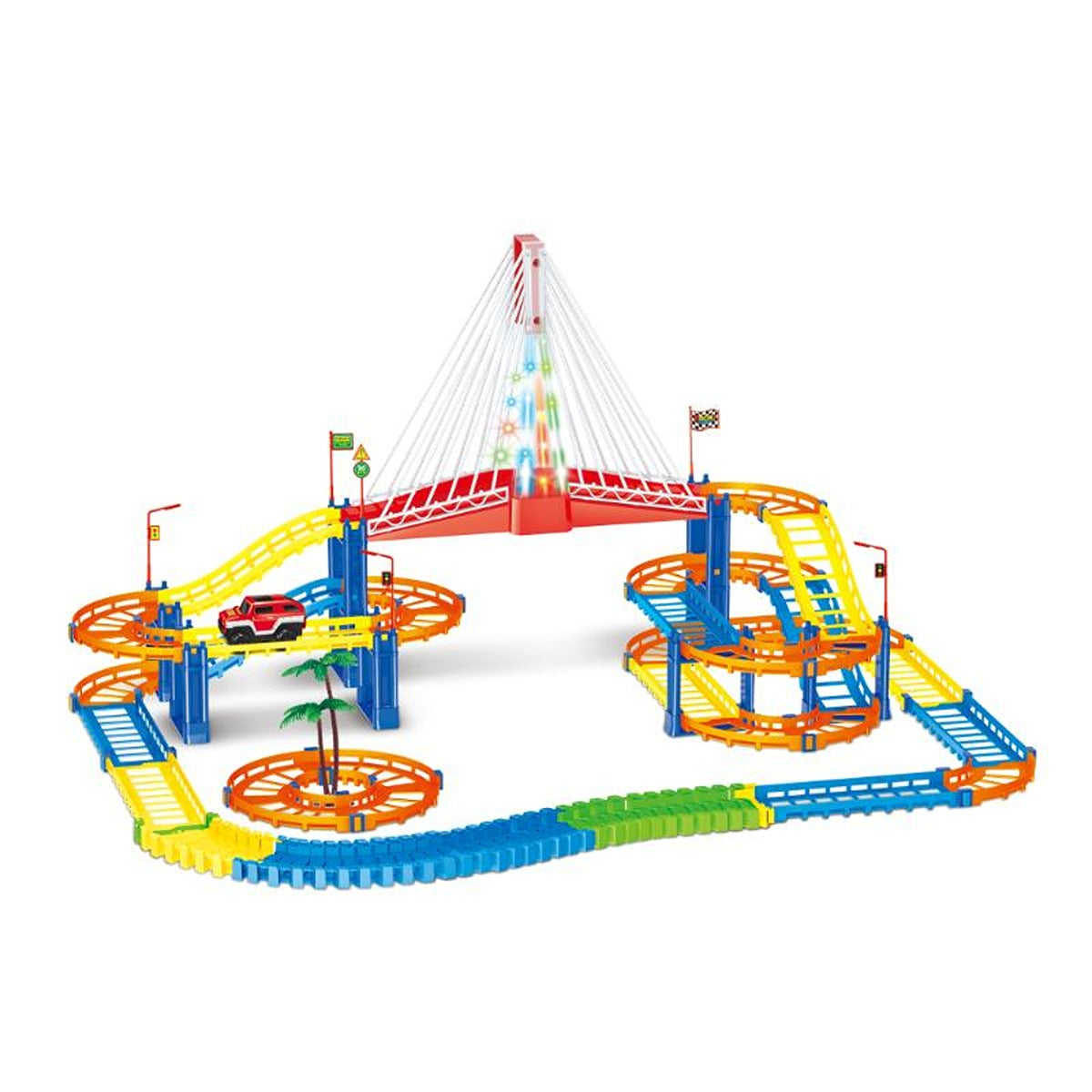 P.JOY PJOY-VROOM-MAGIC-TRACK-BRIDGE-SET-BO