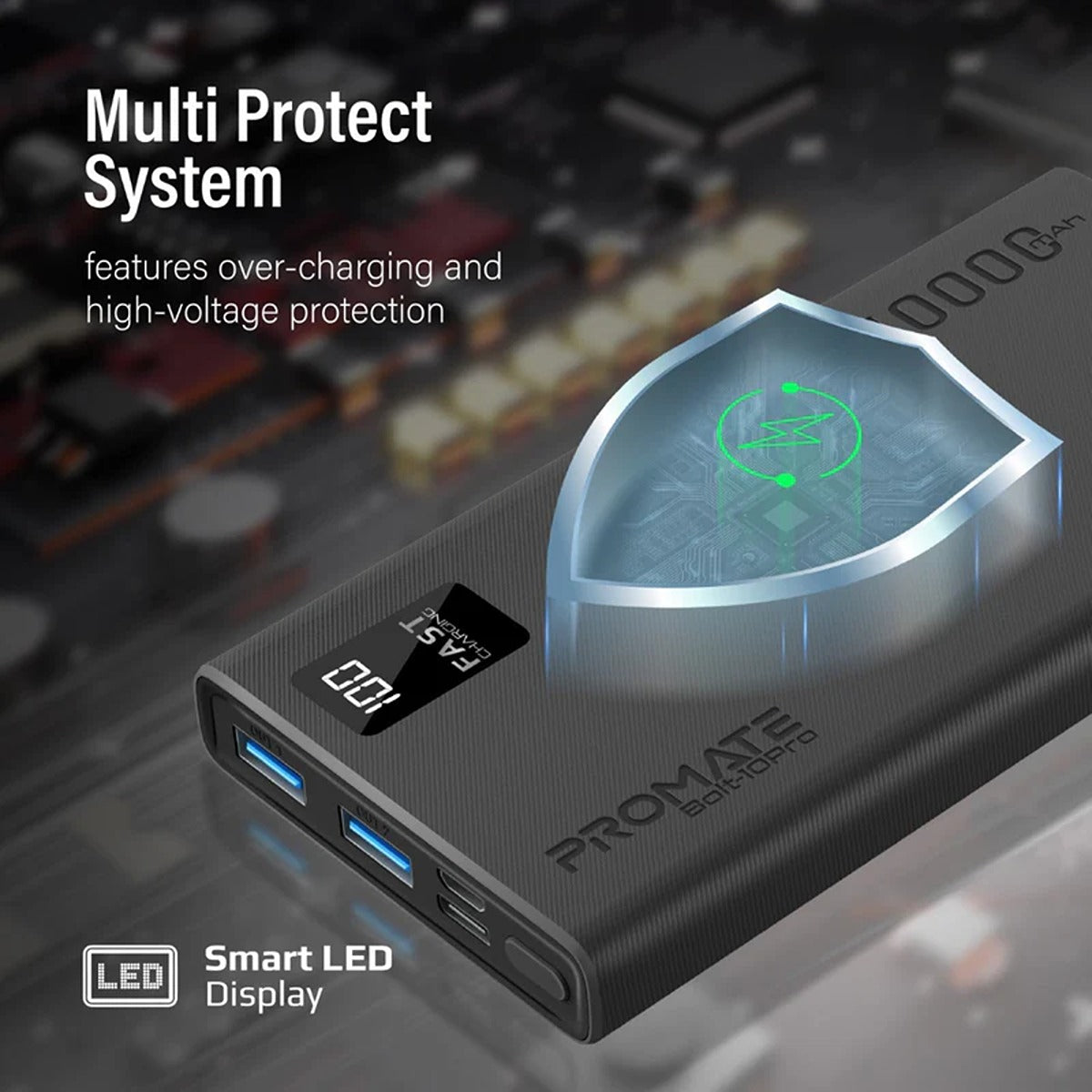 Promate Bolt-10Pro.Black