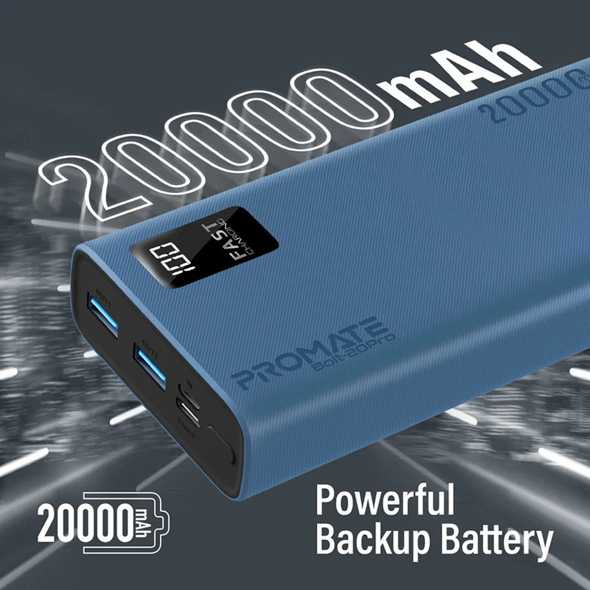 Promate Bolt-20Pro.Blue