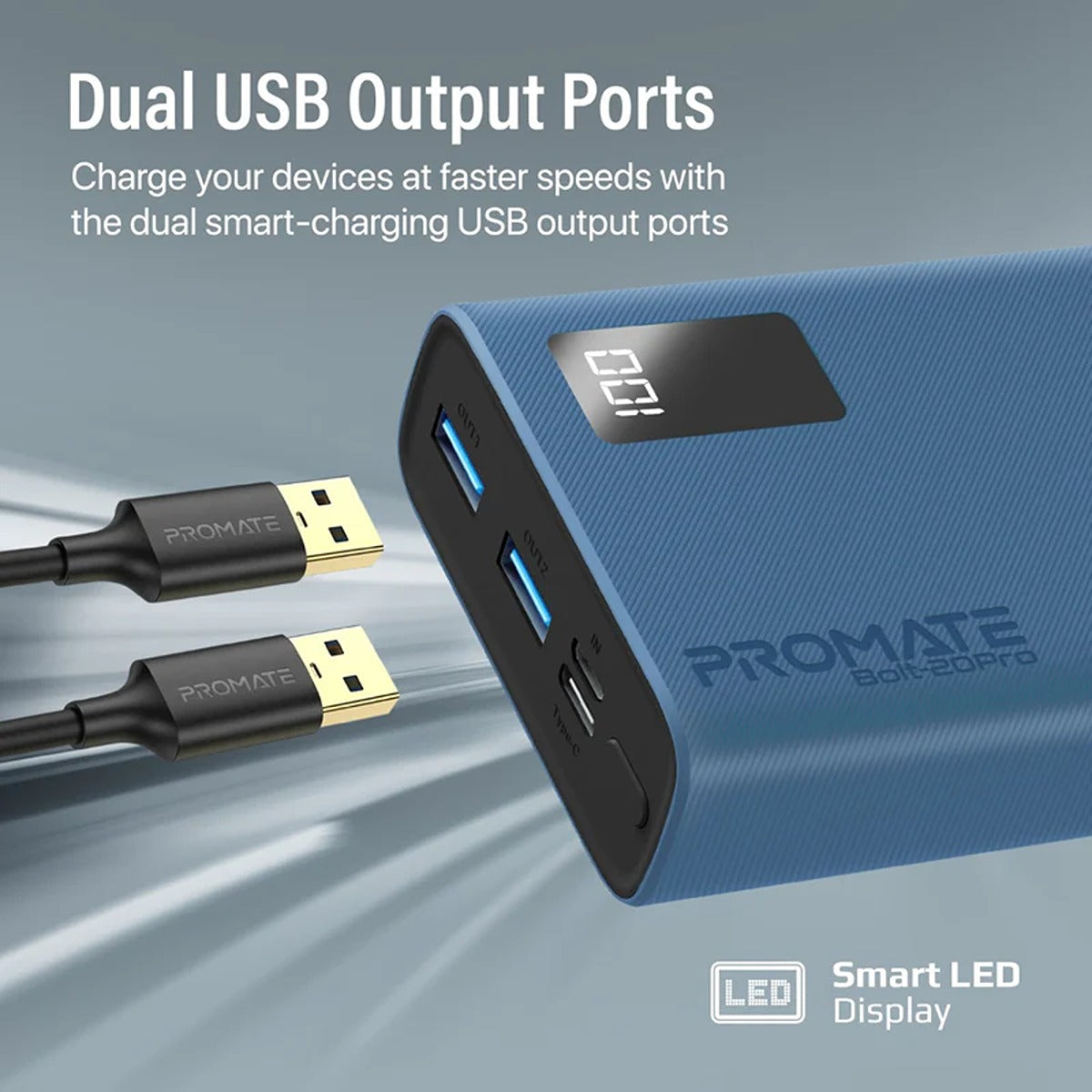 Promate Bolt-20Pro.Blue