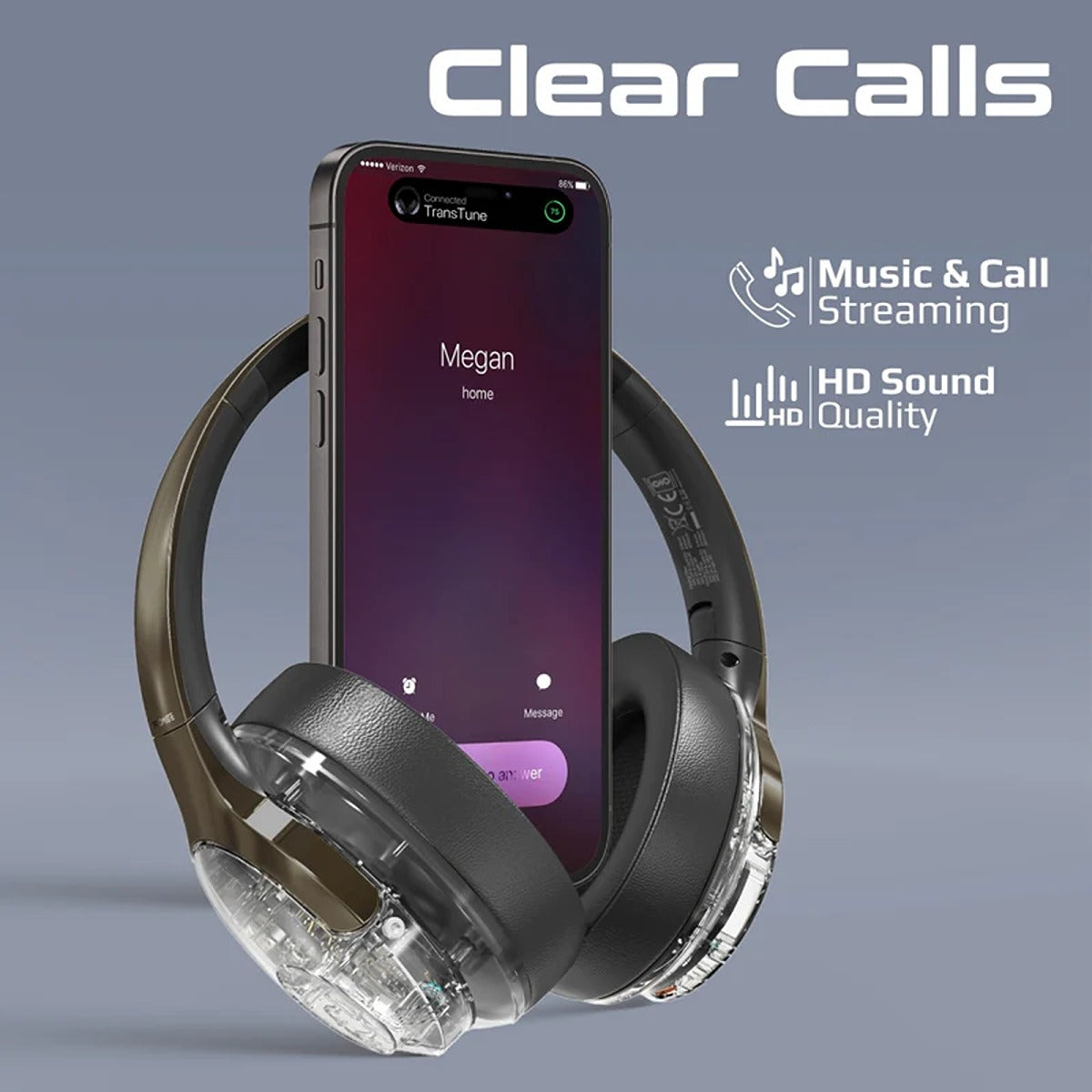 Promate TransTune.GunMetal