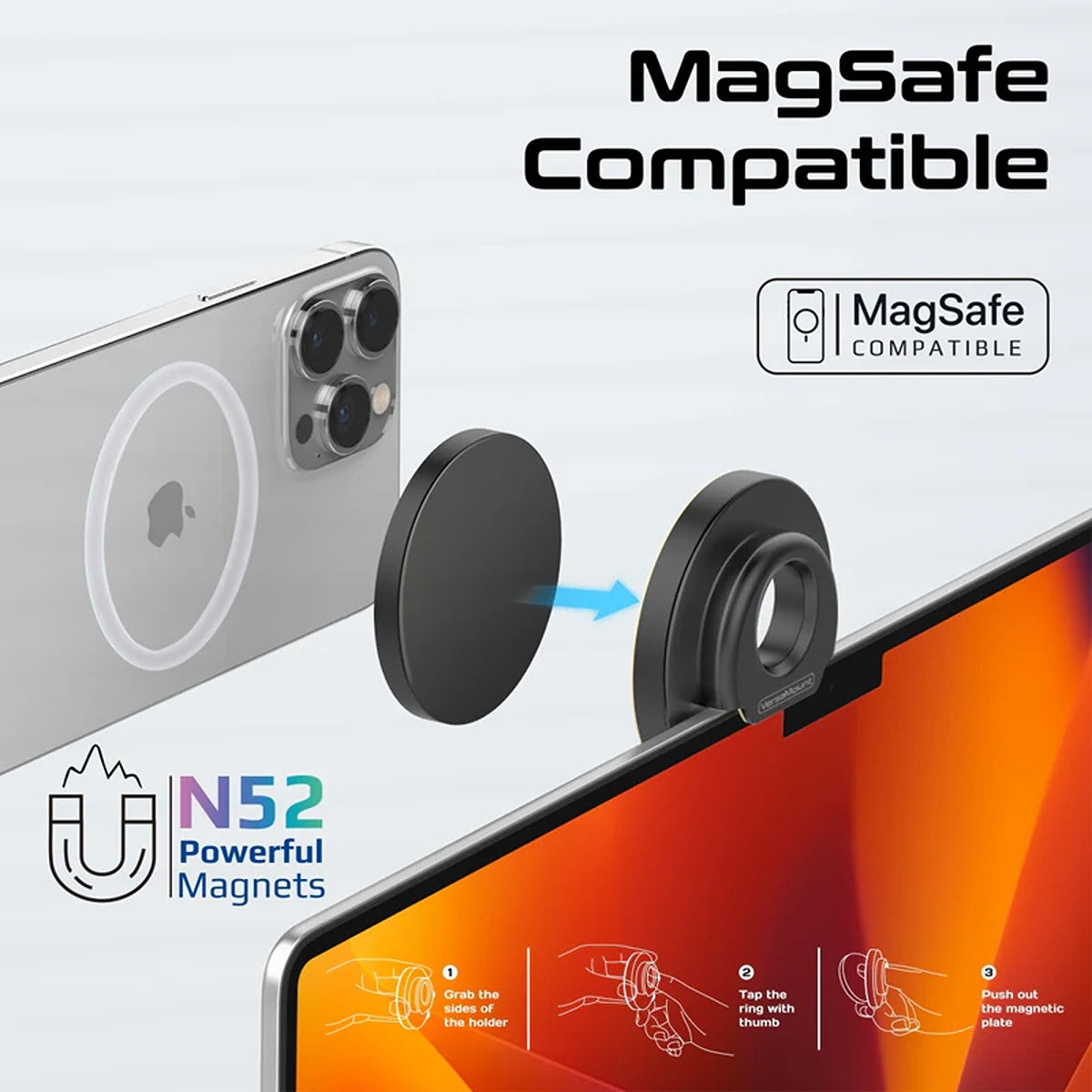 Promate VersaMount.Black