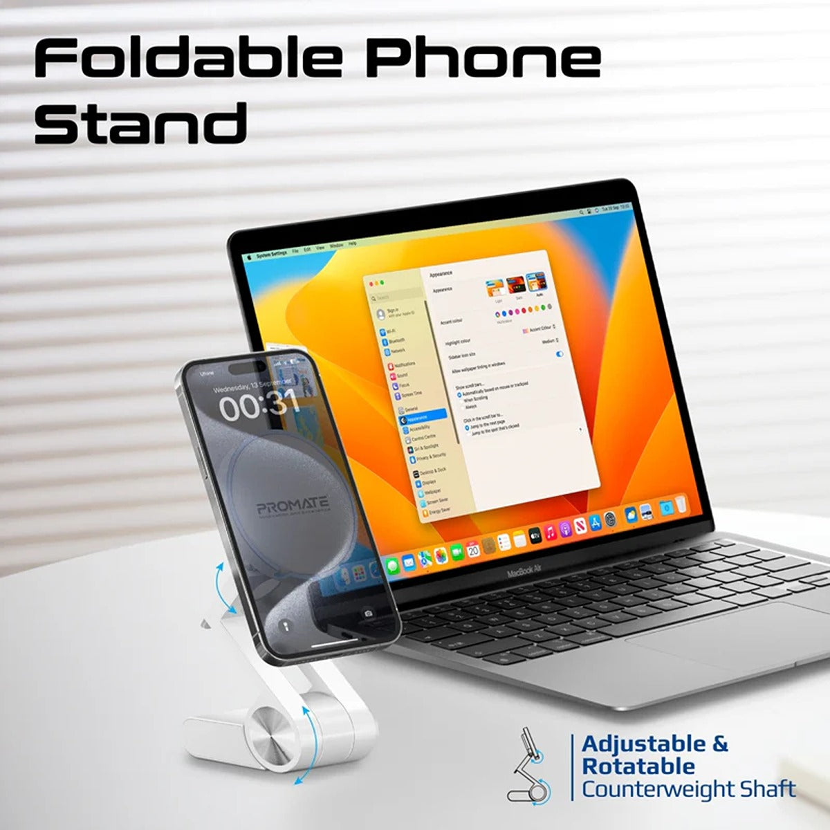 Promate VersaMount.White