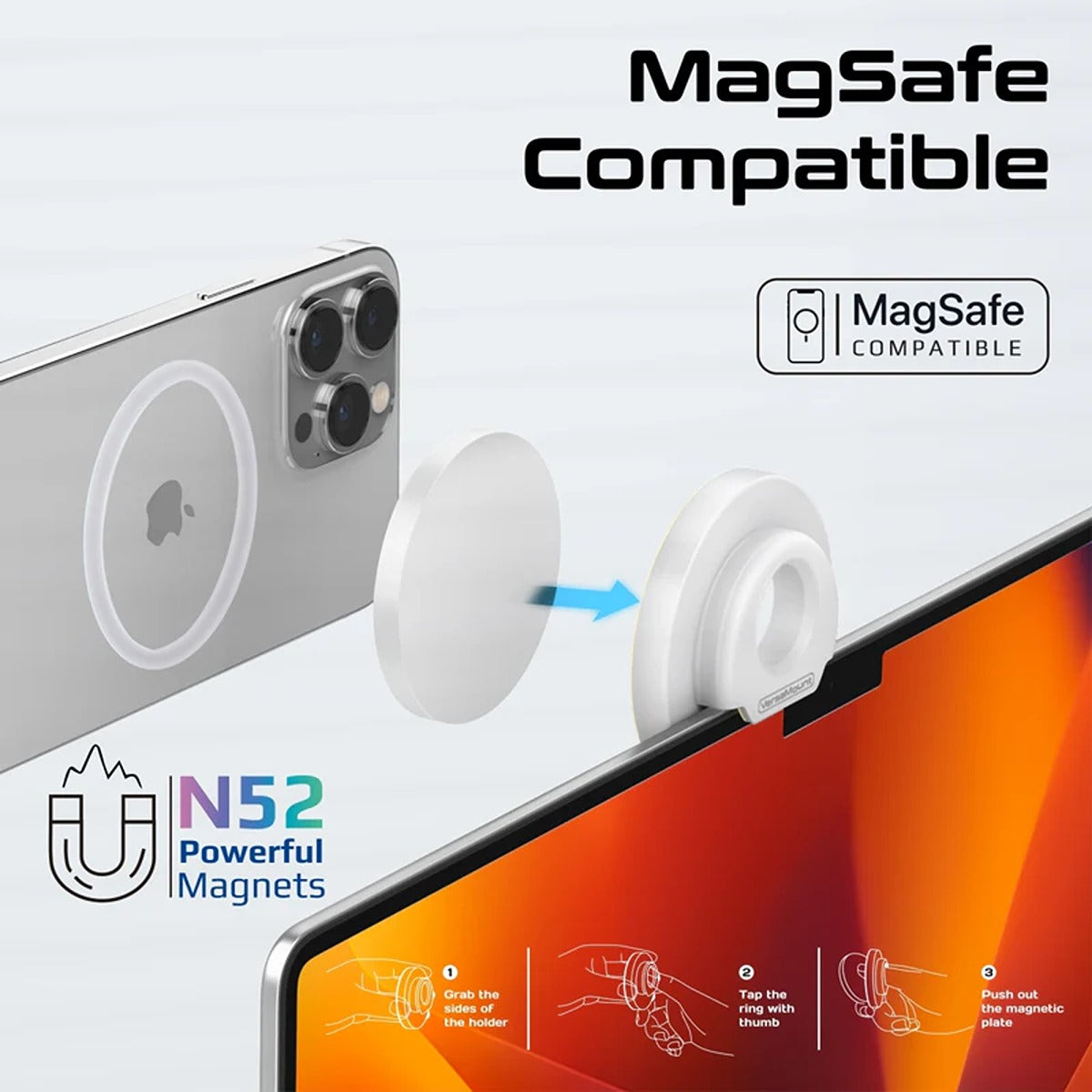 Promate VersaMount.White