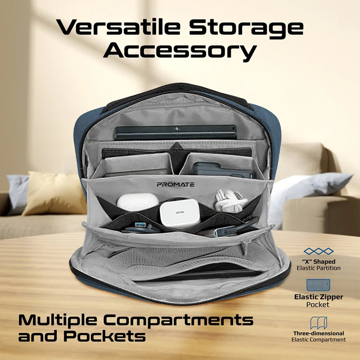 Promate UrbanPouch.Blue