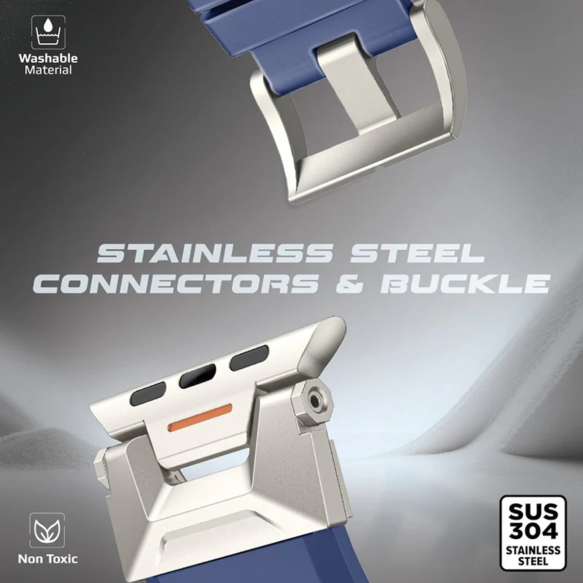 Promate SilicaBand-Pro.NavyBlue