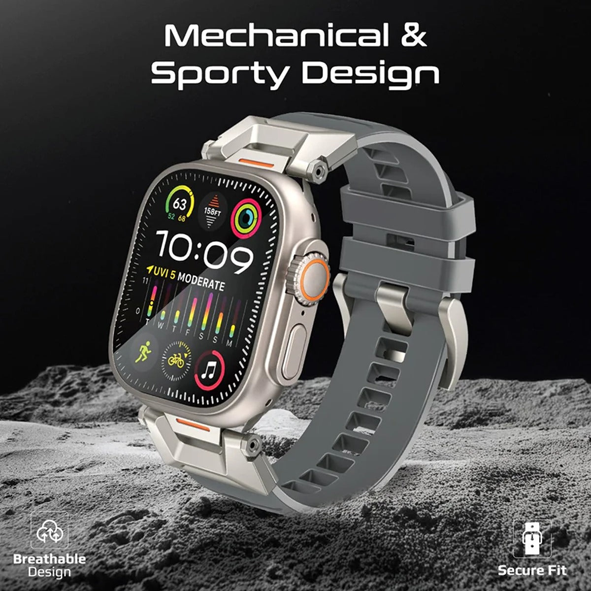 Promate SilicaBand-Pro.Grey