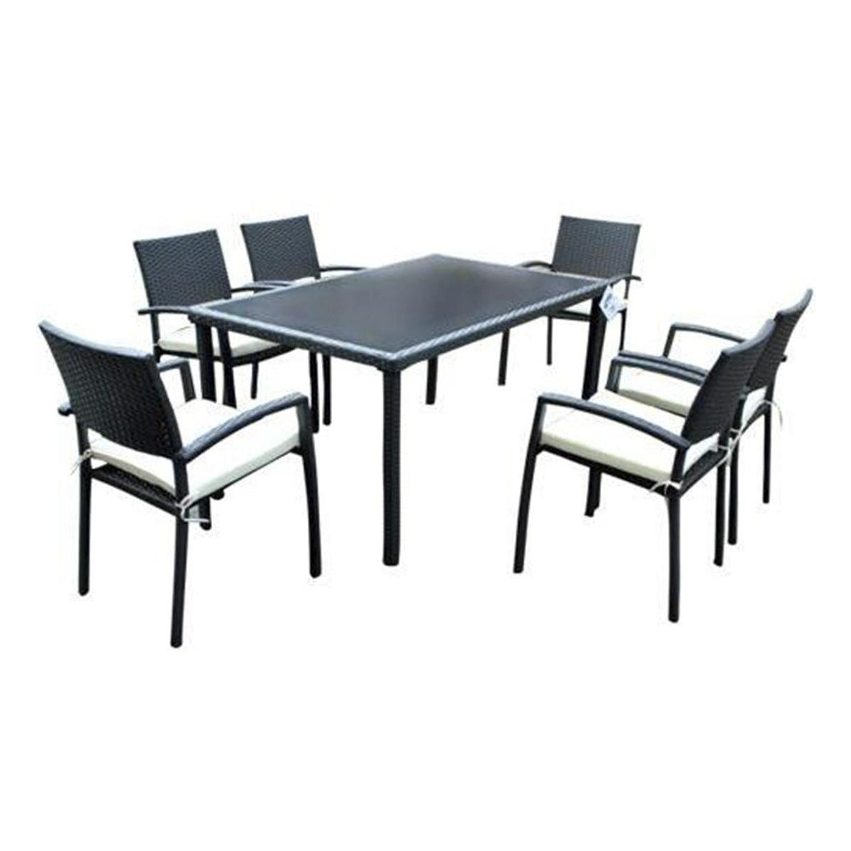 Procamp STEEL RATTAN RECT SET 6 Pcs.